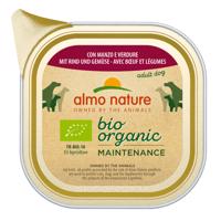 Almo Nature BioOrganic Maintenance 12 x 100 g - Bio hovädzie & Bio zelenina