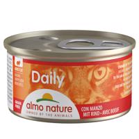 Almo Nature Daily Menu 12 x 85 g - Kúsky s hovädzím