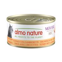 Almo Nature HFC Cat Mousse 6 x 70 g - Tuniak s krevetami