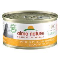 Almo Nature HFC Natural 6 x 70 g - 5 + 1 zdarma - kuracie prsia