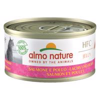 Almo Nature HFC Natural 6 x 70 g - 5 + 1 zdarma - losos s kuracím v želé