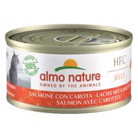 Almo Nature HFC Natural 6 x 70 g - losos s mrkvou v želé