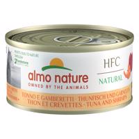 Almo Nature HFC Natural 6 x 70 g - tuniak a krevety