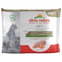 Almo Nature HFC Natural kapsičky 6 x 55 g - kuracie a krevety