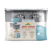 Almo Nature Holistic Urinary Help - Mix: 12 x 70 g s rybou & s kuraťom