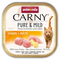 Animonda Carny Adult Pure & Mild 32 x 100 g - kuracie + syr