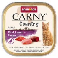 animonda Carny Country Adult 32 x 100 g - hovädzie, jahňacie mäso a bažant