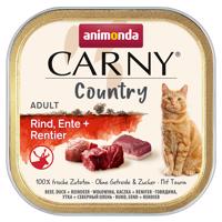 animonda Carny Country Adult 32 x 100 g - hovädzie, kačacie a sobie mäso