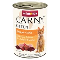 Animonda Carny Kitten 12 x 400 g - hovädzie a hydinové