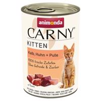 Animonda Carny Kitten 12 x 400 g - teľacie, kuracie a morčacie