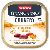 animonda GranCarno Adult Country 22 x 150 g - hovädzie, husacie a tekvica