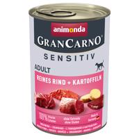 Animonda GranCarno Adult Sensitive 6 x 400 g - hovädzie a zemiaky