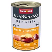 animonda GranCarno Adult Sensitive 6 x 400 g - morčacie a zemiaky