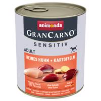 animonda GranCarno Adult Sensitive 6 x 800 g - kuracie a zemiaky