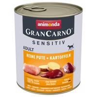 Animonda GranCarno Adult Sensitive 6 x 800 g - morčacie a zemiaky