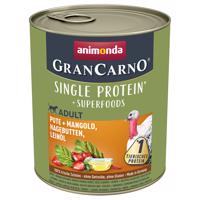 Animonda GranCarno Adult Superfoods 24 x 800 g - morčacie + mangold, šípky, ľanový olej