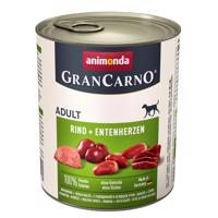 animonda GranCarno Original 6 x 800 g - hovädzie a kačacie srdce