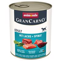 animonda GranCarno Original 6 x 800 g - losos a špenát