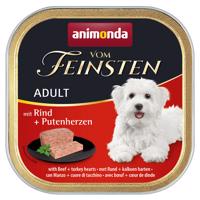 animonda vom Feinsten 24 x 150 g - hovädzie & morčacie srdce