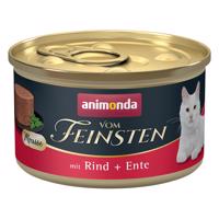 Animonda Vom Feinsten Adult 12 x 85 g - hovädzie a kačacie mäso