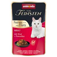 Animonda Vom Feinsten Adult 18 x 85 g - s hovädzím + morčacie filety