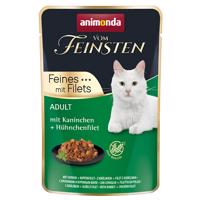 Animonda Vom Feinsten Adult 18 x 85 g - s králikom + kuracie filety