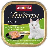 Animonda Vom Feinsten Adult s náplňou pre labužníkov 36 x 100 g - morčacie a kuracie prsia s bylinkami