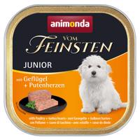 Animonda vom Feinsten Junior 6 x 150 g - hydina a morčacie srdce