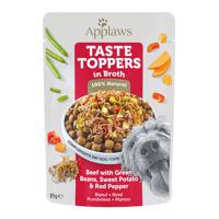 Applaws Taste Toppers Pouch in Broth 12 x 85 g - hovädzie so zelenými fazuľkami, batátmi a červenou paprikou