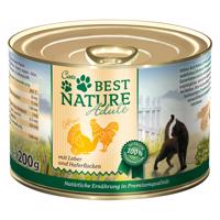 Best Nature Cat Adult 6 × 200 g - hydinové a pečeň