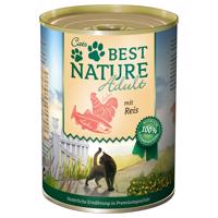 Best Nature Cat Adult 6 × 400 g - losos, kuracie a ryža