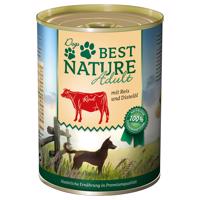 Best Nature Dog Adult 6 × 400 g - hovädzie, ryža a svetlicový olej