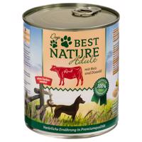 Best Nature Dog Adult 6 × 800 g - hovädzie, ryža a svetlicový olej