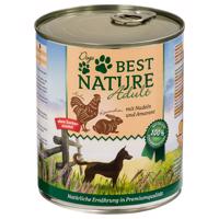 Best Nature Dog Adult 6 × 800 g - králičie, kuracie a cestoviny