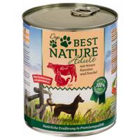 Best Nature Dog Adult 6 × 800 g - morčacie, hovädzie a mrkva