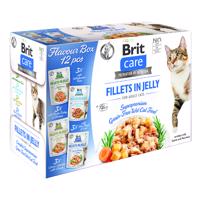 Brit Care Cat Fillets in Jelly 12 x 85 g  - miešané balenie