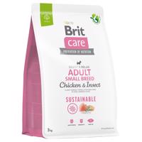 Brit Care Dog Sustainable Adult Small Breed Chicken & Insect - výhodné balenie: 2 x 3 kg