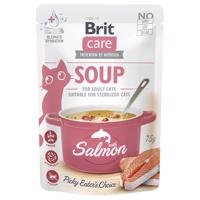 Brit Care Soup for Cats 15 x 75 g - losos