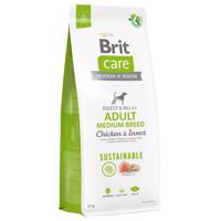 Brit Care Sustainable Adult Medium Breed Chicken & Insect - výhodné balenie: 2 x 12 kg