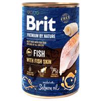 Brit Premium by Nature 6 x 400 g - ryby s rybou kožou