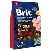 Brit Premium by Nature Adult Large Breed kuracie - výhodné balenie: 2 x 3 kg