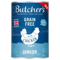 Butcher's Original Grainfree Junior 24 × 400 g - kuracie