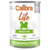 Calibra Dog Life Adult 6 x 400 g - Sensitive Rabbit