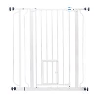 Carlson Pet Gate extra vysoká zábrana s dvierkami pre mačky - výška 91,44 cm, šírka 73,66 do 92,71 cm