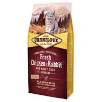 Carnilove Adult Cat čerstvé kuracie & králik - 2 x 6 kg