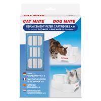 Cat Mate fontánka, 2 litre - náhradný filter (6 ks, mäkká voda)