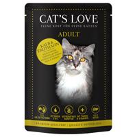 Cat's Love 12 x 85 g - teľacie a morčacie