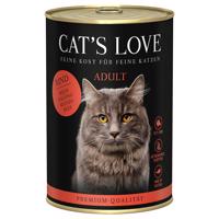 Cat's Love 6 x 400 g - hovädzie