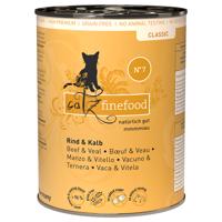 Catz Finefood konzervy 6 x 400 g - hovädzie a teľacie