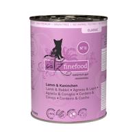 Catz Finefood konzervy 6 x 400 g - Jahňacie & králik